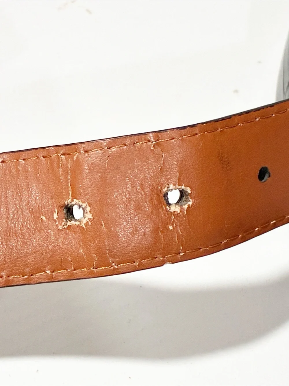 J Campbell Los Angeles Black Croc Embossed Leather Belt Size 36